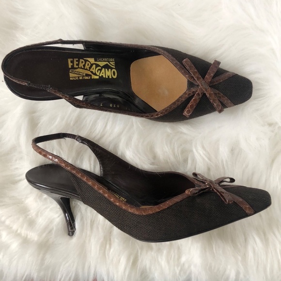 Salvatore Ferragamo Slingbacks - Women's Size 7 - Picture 5 of 10